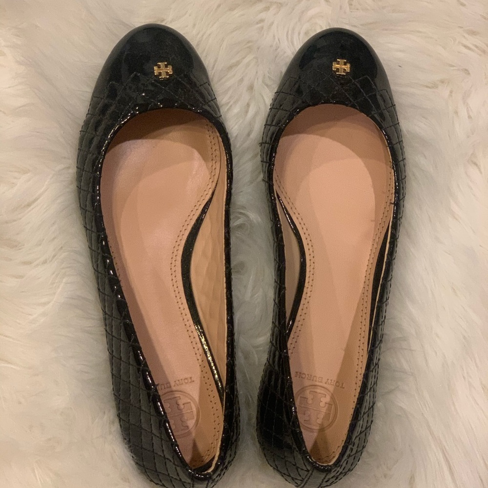 Tory Burch Black Flats